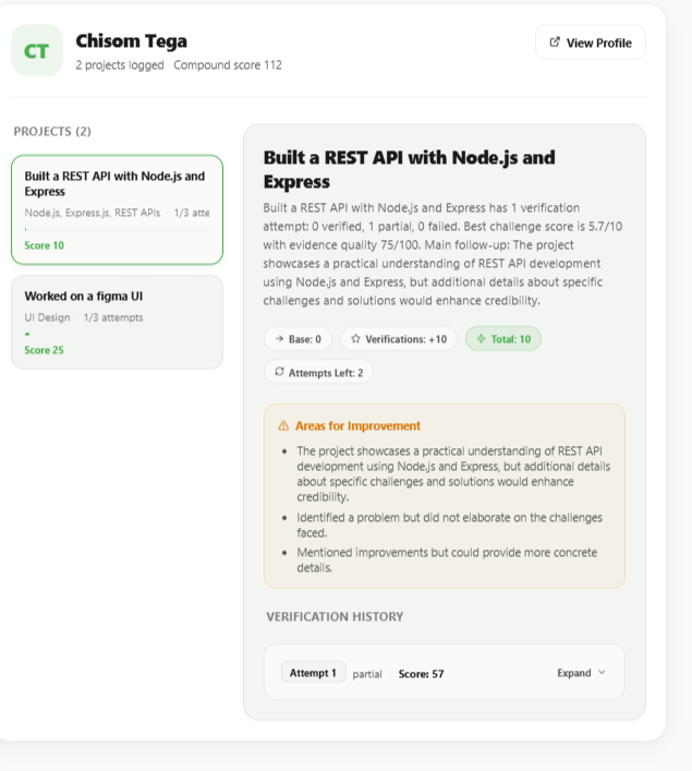 Winumu artifact verification challenge and evidence quality review